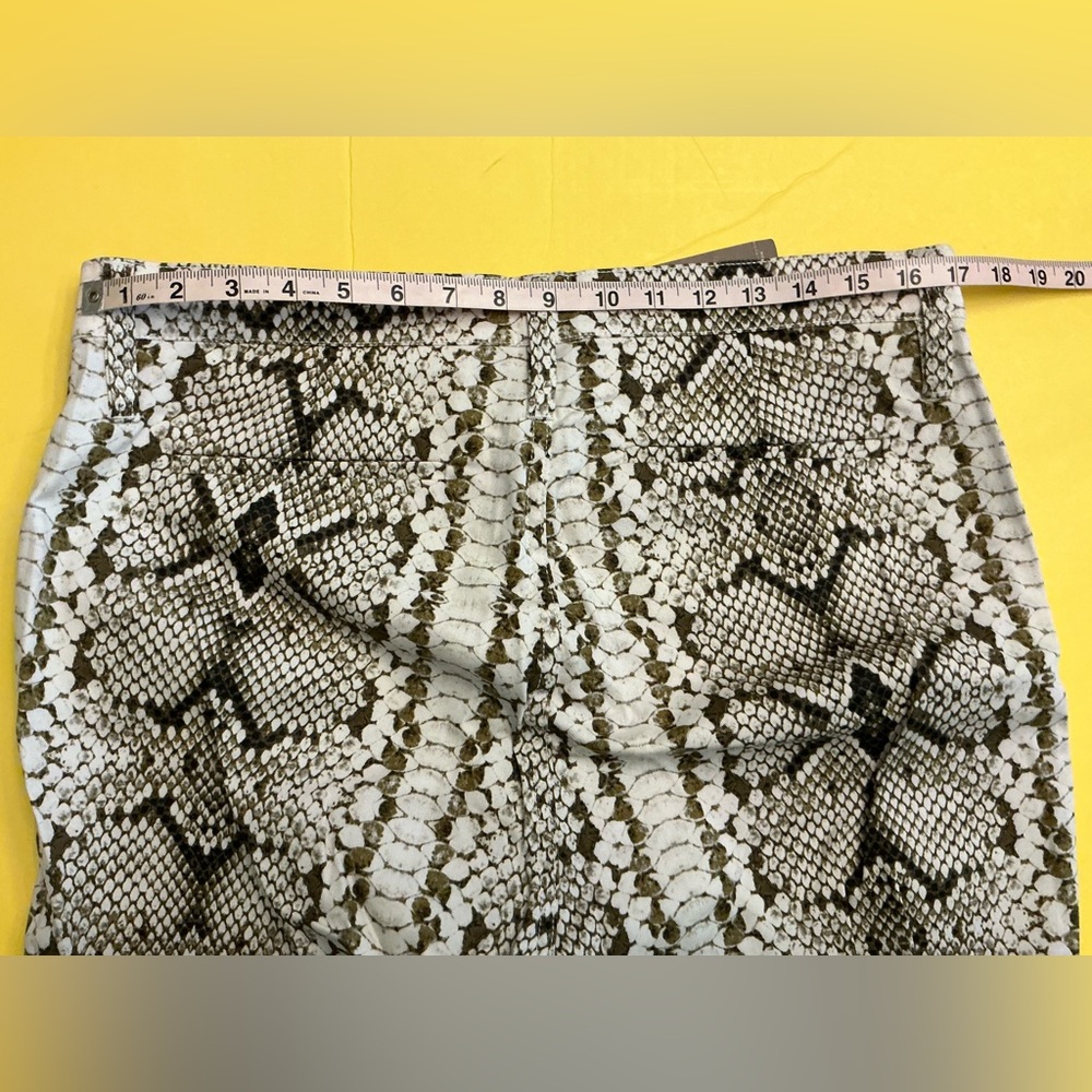 NWT J. Crew kick out crop pant in snakeskin sz 32 - Picture 6 of 9